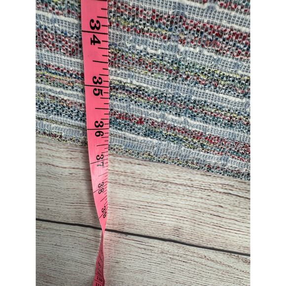 Akemi + Kin Anthropologie Sleeveless Knit Dress Womens L Blue Striped Turtleneck - Picture 10 of 10